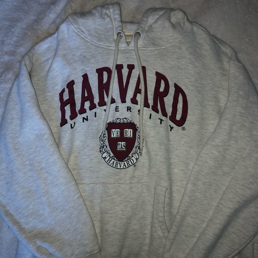HM 🖤 Harvard university hooded sweatshirt grey